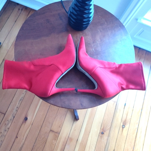 Aldo Miriracien red stretch stiletto fabric bootie - Picture 4 of 5